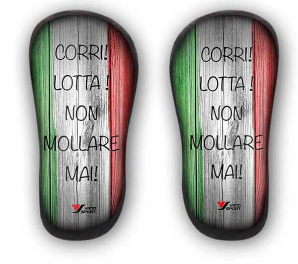 Parastinchi personalizzati in carbonio con bandiera italiana